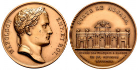 France. Napoleon Bonaparte. Medal. 1808. (Zeitz-97). Ae. 39,71 g. PORTE DE ALCALA. Alcala Gate. It commemorates the entry of the French into Madrid on...