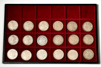 United States. Collection of 41 coins, United States Dollar, 1879, 1880, 1881, 1883, 1884, 1884O, 1884S, 1885, 1885O, 1886, 1887, 1888O, 1889O, 1890, ...