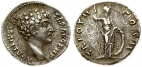 Roman Empire 1 Denarius (148/149) Marcus Aurelius AD 161-180. Rome. 148 / 149. Averse: Head to the right therefore 'AVRELIVS CAE - SAR AVG P II F'. Re...
