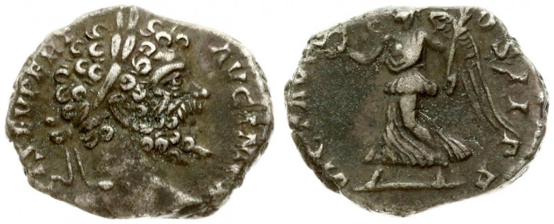 Roman Empire 1 Denarius AD 194-195. Septimius Severus 193-211. Rome AD 194-195. ...