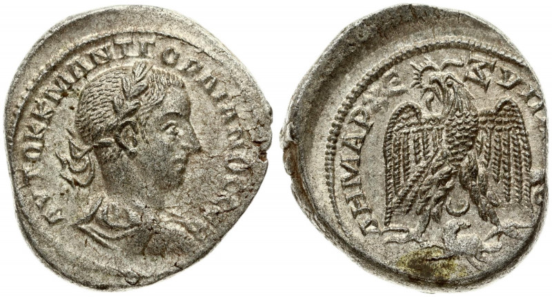Roman Empire Syria 1 Tetradrachm Gordianus III Pius (238-244 AD) Antiochia AD 24...