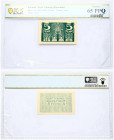 Estonia 5 Penni (1919) Banknote. Eesti Vabariigi Kassataht Pick # 39a. ND (1919) 5 Penni - Treasury Note. Serial # N/A. PCGS GEM UNC 65 PPQ
