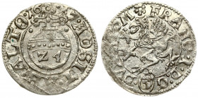 Poland POMERANIA 1/24 Thaler 1617 Koszalin. Franc I (1602)-(1618–1620).Averse: Crowned griffin to left with sword and book in circle. Reverse: Imperia...