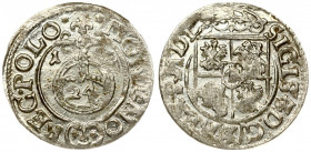Poland 1/24 Thaler 1619 Bydgoszcz. Sigismund III Vasa (1587-1632). Averse: Crowned shield. Reverse: 24 within orb dividing date. Silver. Nechitailo-Za...