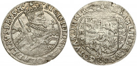 Poland 1 Ort 1623 (PRVS.M+) Bydgoszcz. Sigismund III Vasa (1587-1632). Averse: Crowned half-length figure right. Reverse: Crowned shield within fleece...