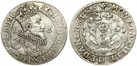 Poland Gdansk 1 Ort 1624/3 Sigismund III Vasa (1587-1632). Averse Lettering: SIGIS III D G REX POL M D L R PR/R. Reverse Lettering: MONETA CIVIT GEDAN...