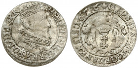 Poland Gdansk 1 Grosz 1626 Sigismund III Vaza(1587–1632). Averse: Crowned bust of Sigismund III right. Reverse: Oval arms in inner circle; date in leg...