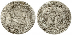 Poland Gdansk 1 Grosz 1626 Sigismund III Vaza(1587–1632). Averse: Crowned bust of Sigismund III right. Reverse: Oval arms in inner circle; date in leg...