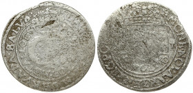 Poland 1 Gulden (Tymf) 1663 AT Lviv. John II Casimir Vasa (1649–1668). Averse: Crowned monogram. Reverse: Crowned shield; XXX GRO on shield. (large mo...