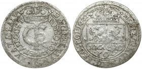 Poland 1 Gulden (Tymf) 1665 AT Bydgoszcz. John II Casimir Vasa (1649–1668). Averse: Crowned monogram. Reverse: Crowned shield; XXX GRO on shield. (SAL...
