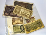 Poland 1/2-50000 Marek & 100-500 Zlotych Set 1916-1940 Banknotes Lot of 8 Banknotes