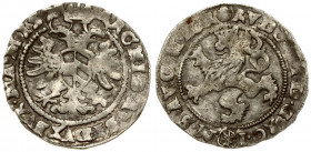 Austria Bohemia 1 Weissgroschen 1582 Rudolf II (1576-1612). Kuttenberg. Av.: Crowned Bohemian lion left. Rev.: RVDOL .II.D.G.RO -IM.S.A.G.H.B.R. Crown...