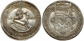 Austria 1 Thaler 1622 Hall. Leopold V Archduke of Austria (1619-1632) Averse : + LEOPOLD: D: G.: ARCHIDVX: AVST. DVX. BVR: ETc: SAC: CÆS: Mtis ET. Rev...