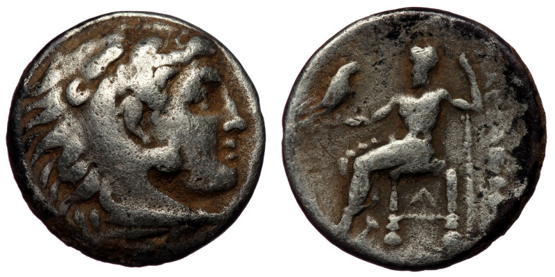 KINGS OF MACEDON. Alexander III ‘the Great’, 336-323 BC. Drachm (Silver, 4.13 g....