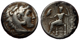 KINGS OF MACEDON. Alexander III ‘the Great’, 336-323 BC. Drachm (Silver, 4.13 g. 17 mm), Sardes, 
Head of Herakles to right, wearing lion skin headdre...