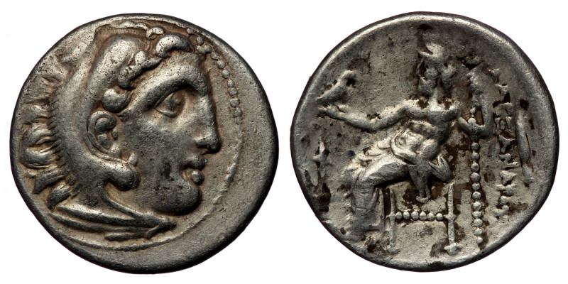 KINGS of MACEDON. Philip III Arrhidaios. 323-317 BC. AR Drachm (Silver. 4.01 g. ...