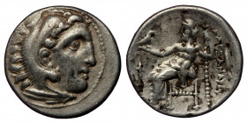 KINGS of MACEDON. Philip III Arrhidaios. 323-317 BC. AR Drachm (Silver. 4.01 g. 19 mm). 
In the name and types of Alexander III. Kolophon mint. Struck...