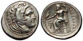 Kingdom of Macedon, Philip III Arrhidaios AR Tetradrachm. Amphipolis, circa 323-320 BC ( Silver. 17.23 g. 28 mm) 
Struck under Antipater, in the name ...
