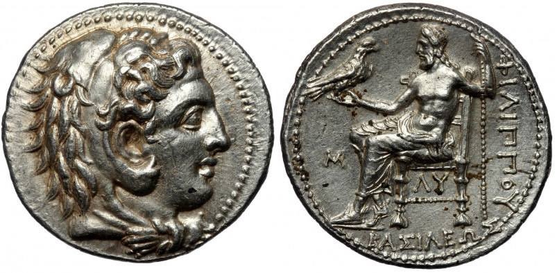 KINGS OF MACEDON. Philip III Arrhidaios, 323-317 BC. Tetradrachm ( Silver. 17.28...