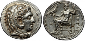 KINGS OF MACEDON. Philip III Arrhidaios, 323-317 BC. Tetradrachm ( Silver. 17.28 g. 28 mm) , Babylon,
struck under Archon, Dokimos, or Seleukos I.
H...