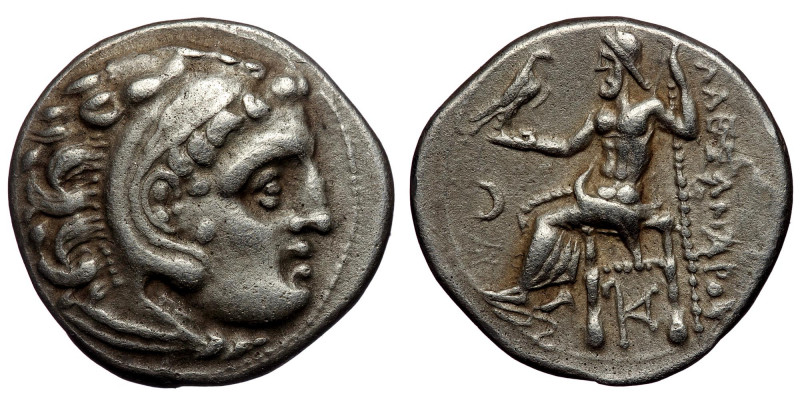 Kings of Macedon, Antigonos I Monophthalmos Kolophon, 310-301 BC. AR Drachm ( Si...
