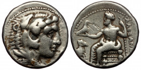 Kingdom of Macedon, Alexander III 'the Great' AR Tetradrachm. Damaskos, circa 330-323 BC. ( silver 15.32 g. 25 mm)
Obv: Head of Herakles right, wearin...