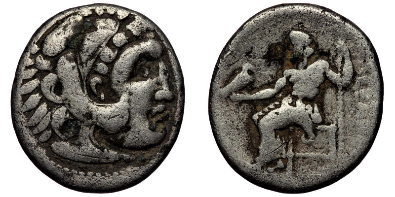 KINGS OF MACEDON. Alexander III ‘the Great’, 336-323 BC. AR Drachm ( 3.88 g. 17 ...