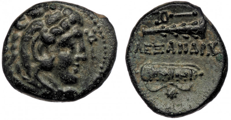KINGS OF MACEDON. Alexander III 'the Great', 336-323 BC. AE (Bronze, 6.43 g. 19 ...