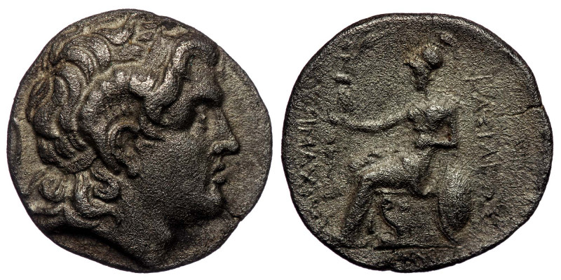 Kings of Thrace, Lysimachos AR Drachm. 294-287 BC ( silver 4.06 gr. 19 mm )
Diad...