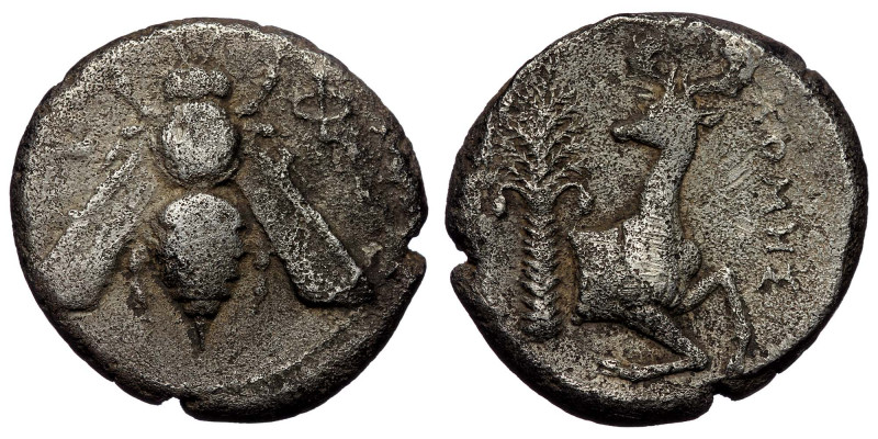 IONIA, Ephesos. Circa 390-325 BC. AR Tetradrachm (Silver 14.50 g. 24 mm ). Komes...