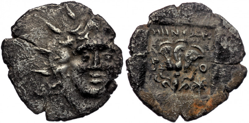 Islands off Caria, Rhodes, c. 188-84 BC. AR Hemidrachm (Silver. 1.14 g. 14 mm). ...