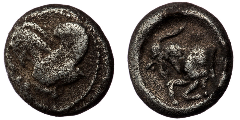CILICIA, Kelenderis. Circa 440-430 BC. AR Obol ( Silver. 0.81 g. 9 mm). 
Forepar...