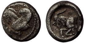CILICIA, Kelenderis. Circa 440-430 BC. AR Obol ( Silver. 0.81 g. 9 mm). 
Forepart of Pegasos left.
Rev: Forepart of a goat left. 
Casabonne type 1; SN...