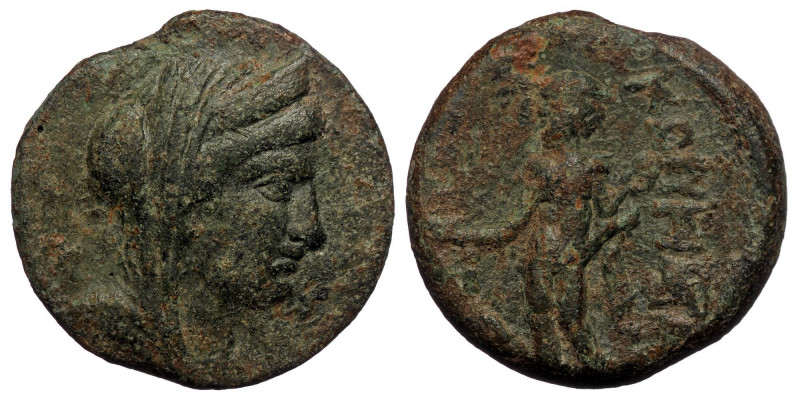 CILICIA, Corycus, ca.1 cent. BC, AE ( Bronze, 7.79. g. 23mm )
Turreted head of T...