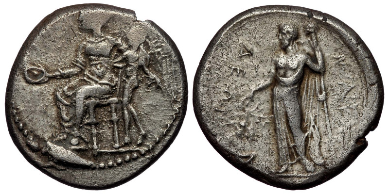 CILICIA. Nagidus. Ca. 420-370 BC. AR stater. ( Silver 10.55 g. 23 mm )
Aphrodite...