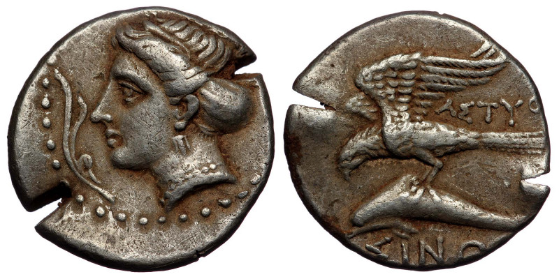 Paphlagonia, Sinope AR Drachm. Astyo-, magistrate. Circa 330-300 BC.( silver. 5....