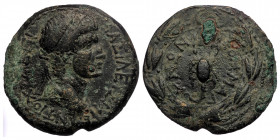 Kings of Commagene, Antiochos IV Epiphanes, 38-72 AD, AE ( Bronze. 11.87 g. 28 mm)
BAΣIΛΕYΣ MΕ ANTIOXOΣ ΕΠI/Diademed and draped bust of Antiochos IV r...
