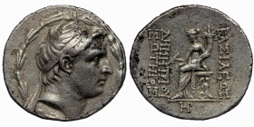 SELEUKID KINGS OF SYRIA. Demetrios I Soter, 162-150 BC. Tetradrachm (Silver, 15.99 g. 32 mm), Antiochia 
the Orontes, circa 162-155/4. 
Diademed head ...