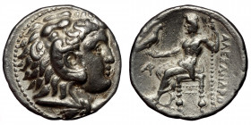 Ptolemaic Kingdom of Egypt, Ptolemy I Soter, as satrap, AR Tetradrachm. Arados ( silver 17,19 g. 28 mm)
In the name and types of Alexander III of Mace...
