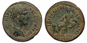 PHRYGIA, Stectorium Region: Phrygia, Lucius Verus (Augustus, 161-169) AE (Bronze, 14,60g, 30mm) Issue: Marcus and Verus, co-emperors (c. 161-162)
Obv:...