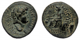 CILICIA. Anazarbus, Nero (54-68) Ae Hemiassarion (Bronze, 18mm, 4,00g) Dated CY 86 (67/8) 
Obv: NЄPΩN KAICAP - Laureate head right; c/m [on neck]: hea...