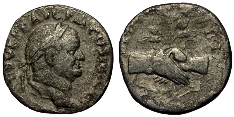 Vespasian (69-79) AR Denarius (Silver, 18mm, 2.93g) Rome, 73. 
Obv: IMP CΛES VES...