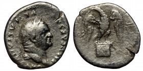 Vespasian (69-79) AR denarius (Silver,19mm, 2,95g) Rome, 76. 
Obv: IMP CAESAR VESPASIANVS AVG - laureate head of Vespasian right. 
Rev: COS VII - eagl...