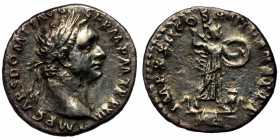 Domitian (81-96) AR Denarius (Silver, 2,94g, 18mm) Rome, 92-93 
Rev: IMP CAES DOMIT AVG GERM PM TR P XII - laureate head right 
Rev: IMP XXII COS XVI ...