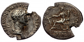 TRAJAN (98-117) AR Denarius (Silver, 19mm, 2,83g) Rome.
Obv: IMP TRAIANO OPTIMO AVG GER DAC P M TR P - Laureate and draped bust right.
Rev: COS VI P P...