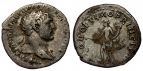 Trajan (98-117) AR Denarius (Silver, 19 mm, 2.93g), Rome, 103-107 
Obv: IMP TRAIANO AVG GER DAC P M TR P COS V P P - Laureate head of Trajan to right ...