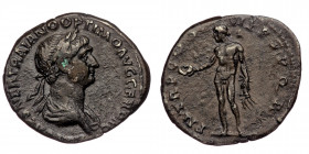 Trajan (98-117) AR Denarius (Silver, 19mm, 2,90g) Rome, 114-117 
Obv: IMP CAES NER TRAIANO OPTIMO AVG GER DAC - laureate and draped bust right 
Rev: P...