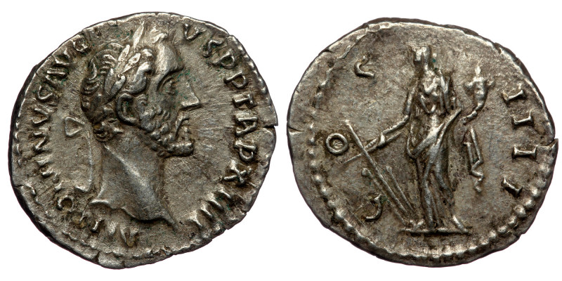 Antoninus Pius (138-161) AR Denarius (Silver, 3,00g, 19mm) Rome, 150-151
Obv: AN...