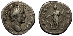 Antoninus Pius (138-161 AD) AR denarius (Silver, 3.17g, 18mm) Rome, 160 
ObvŁ ANTONINVS AVG PIVS P P TRP XXIII, laureate head right / SALVTI AVG COS I...