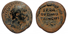 Antoninus Pius Æ As (Bronze, 26mm, 9.90g) Rome, circa 145-161. 
Obv: ANTONINVS AVG PIVS P P TR P COS IIII - laureate head right 
Rev: SPQR OPTIMO PRIN...